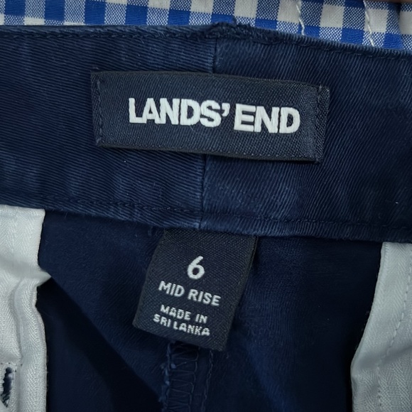 Lands End mid rise blue shorts size 6 3/$20 - Picture 5 of 6
